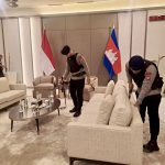 Satuan Brimob Polda Metro Jaya Amankan Kunjungan Presiden Senat Kerajaan Kamboja Melalui Sterilisasi Sejumlah Titik