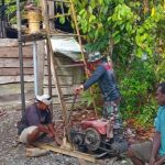Hari Ketiga, Pembuatan Sumur Bor TMMD Ke-124 Kodim 1710/Mimika Mulai Dikerjakan