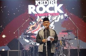 Simak, Ini Pesan Wakil Walikota Kediri Saat Hadiri Kediri Rock Competition Ke-5