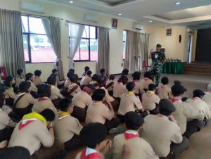 Pembinaan Pramuka Saka Wira Kartika Kodim 0502/JU dan Pelaksanaan Lomba Hari Kebangkitan Nasional (Lohakanas)