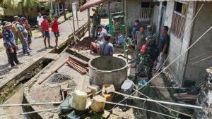 Menyeberangi Lautan, Satgas TMMD Kodim 1501/Ternate Wujudkan Harapan Air Bersih di Desa Guaria