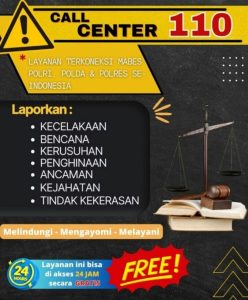 Mari Berantas Aksi Premanisme Ciptakan Lingkungan Aman dan Kondusif, Hubungi Call Centre 110