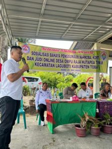 Sosialisasi Bahaya Narkoba, Polres Toba : Mari Kita Selamatkan Penerus Bangsa