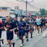 Lari 5 Km Bersama, Arhanud 6/BAY Bangun Kebugaran dan Kekompakan Prajurit