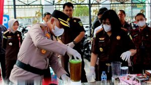 Kejaksaan Negeri Lubuk Linggau Lakukan Pemusnahan Barang Bukti dan Barang Sitaan