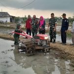Kolonel Inf Agung Budhi Purnomo Pgs. Dandim 0502/JU Beri Motivasi Petani Saat Tinjau Olah Lahan Padi di Rorotan