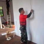 Hari Ini, Sasaran 5 Pembangunan Rumah Tipe 36 TMMD 124 Kodim 1710/Mimika Sudah Tahap Pemasangan Instalasi Listrik