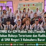 Satgas TMMD Berikan Penyuluhan Bahaya Terorisme dan Radikalisme di SMA Negeri 3 Halmahera Barat