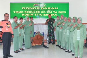Satgas TMMD Gelar Aksi Donor Darah, Wujud Kepedulian Untuk Kemanusiaan