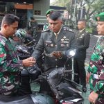 Korem 052/Wkr Gelar Pemeriksaan Kendaraan Roda Dua Milik Prajurit
