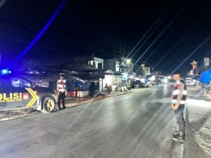 Sat Samapta Polres Toba Tingkatkan Patroli Blue Light Malam Hari