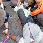Lansia Asal Tuban Kritis Usai Tertabrak Truk Trailer di Jalan Tambak Langon Surabaya