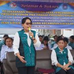 Ketua PKK Taput Monitoring 2 Desa Percontohan 10 Program Pokok PKK Tingkat Provinsi Tahun 2025