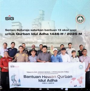 SMBR Berikan 13 Ekor Sapi Kurban Untuk Masyarakat Dalam Rangka Hari Raya Idul Adha 1446 H