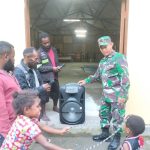 Jaga Hubungan Kerukunan Umat Beragama, Danramil 1710-04/Tembagapura Berikan Bantuan Speaker Ke Gereja