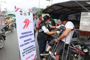 Sambut Hari Bhayangkara Ke 79, Polres Toba Gelar Pemeriksaan Kesehatan Gratis