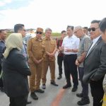 Bupati dan Wakil Bupati Taput Sambut Kedatangan Delegasi Belanda di Bandara Silangit