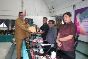 Bupati Toba Sampaikan Nota Pengantar Ranperda Pertanggungjawaban APBD TA 2024