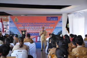 Bupati Samosir dengan PT. Bank Sumut Tandatangani MoU Program Subsidi Bunga Pinjaman Pelaku UMKM