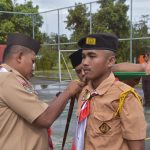 Dandim 1710/Mimika Pimpin Upacara Pembukaan Persami Pramuka Saka Wira Kartika