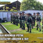 Tingkatkan Kesiapsiagaan, Batalyon Arhanud 6/BAY Gelar Latihan Menembak Pistol di Lapangan Rangkok