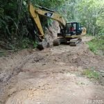 BPBD Humbahas Lakukan Penanganan Longsor Di Desa Parmonangan Kecamatan Pakkat