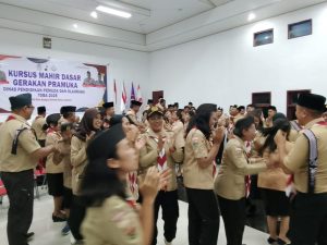 Kapolres Toba Memberikan Motivasi Kepada Peserta KMD Pembina Pramuka Penggalang