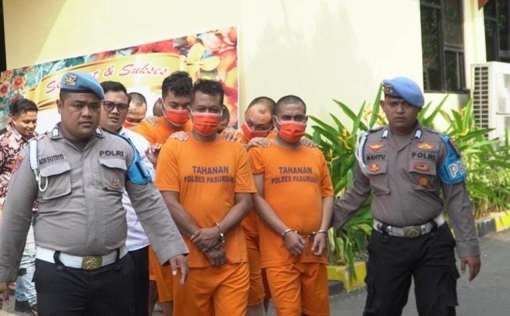 Penganiayaan Hingga Pembunuhan Berencana, Polres Pasuruan Tangkap Lima Tersangka