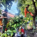 Antisipasi Genangan Air dan Pohon Tumbang, Babinsa Koramil 02/SB Laksanakan Kerja Bakti Bersama Warga