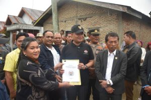 Bupati Humbahas Tinjau Gotong Royong Normalisasi Sungai Aek Sibundong