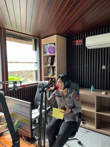 Awali Operasi Patuh Toba 2025, Satlantas Polres Toba Edukasi Lalu Lintas Lewat Radio