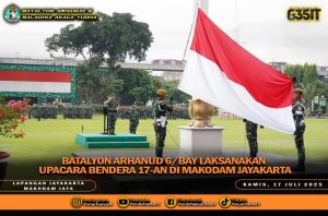 Batalyon Arhanud 6/BAY Gelar Upacara 17-an, Pangdam Jaya Tekankan Semangat Patriotisme dan Disiplin Prajurit