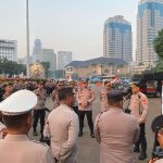 1.632 Personel Polisi Dikerahkan Amankan Aksi Ojol di Silang Selatan Monas