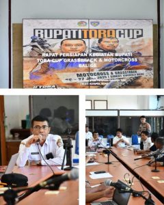 Kabupaten Toba Rapat Final Persiapan Kegiatan Motocross Grasstrack Toba Mantap Bupati Cup 2025