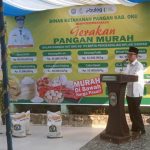 Bupati OKU Hadiri Gerakan Pangan Murah Digelar DKP OKU Bekerjasama Dengan Bulog Dalam Rangka HUT OKU Ke 115