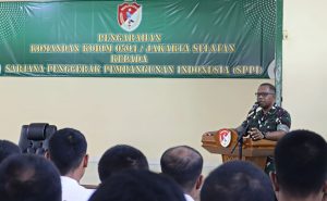 Sarjana Penggerak Pembangunan Indonesia (SPPI) Menerima Pengarahan Dari Dandim 0504/JS