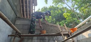 Satgas TMMD 125 Kodim 0507/Bekasi Rehab Rumah Bapak Kodri, Wujudkan Pemerataan Pembangunan Warga Kurang Mampu