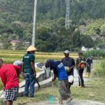 Rutan Balige Ambil Bagian Kegiatan glGotong Royong Yang Dilaksanakan di Desa Longat, Kecamatan Balige