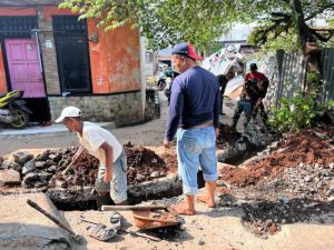 Satgas TMMD ke-125 Kodim 0507/Bekasi Terus Genjot Pengerjaan Saluran Air di Hari ke-7
