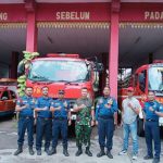Dandim 0501/JP Komsos ke Kantor Sektor Pemadam Kebakaran Kemayoran Jakpus