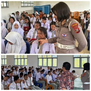 Satlantas Polres Toba Temukan Motor Pelajar Gunakan Knalpot Brong di Lingkungan Sekolah