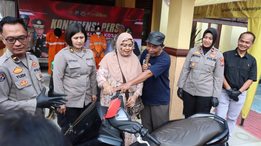 Polsek Sukun Malang Ungkap Kasus Curanmor, Motor Hilang 6 Hari Kembali ke Pemilik
