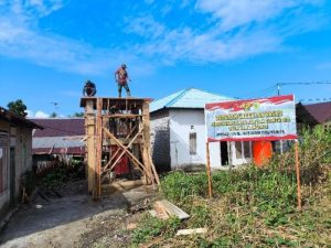 Kebut..!! Sumur Bor dan Tower Air Bersih Desa Kamanglale TMMD 125 Kodim 1506/Namlea Capai 57 %