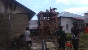 Sumur Bor dan Tower Air Bersih Kamanglale Hampir Rampung, Satgas TMMD 125 Kodim 1506/Namlea Dibantu Masyarakat