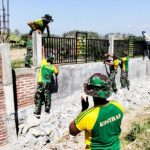 TNI Bangun Pagar SDN Soko IV, Wujud Nyata Kepedulian Terhadap Pendidikan di Bojonegoro