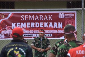 Kodim 1710/Mimika Mulai Menggelar Lomba Meriahkan HUT RI Ke-80 Tahun 2025