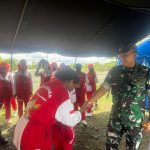 Motivasi Serta Tingkatkan Semangat Berlatih, Dandim 1710/Mimika Tinjau Latihan Anggota Paskibraka Kab. Mimika Tahun 2025