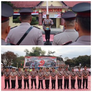 Kapolres Toba Pimpin Sertijab: Rotasi Jabatan untuk Tingkatkan Kinerja Polri