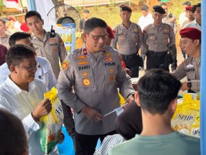 Wakapolda Metro Jaya Buka Gerakan Pangan Murah Jelang HUT ke-80 RI