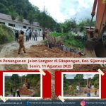 Perbaikan Jalan Longsor di Sitapongan Libatkan Pemkab, Masyarakat dan Perusahaan PLTMH